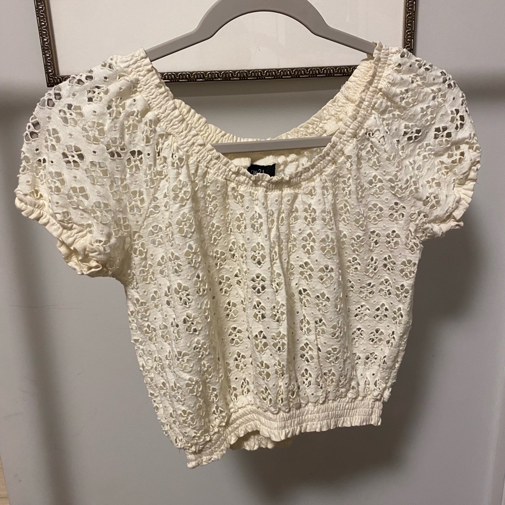 Cropped swim cover up